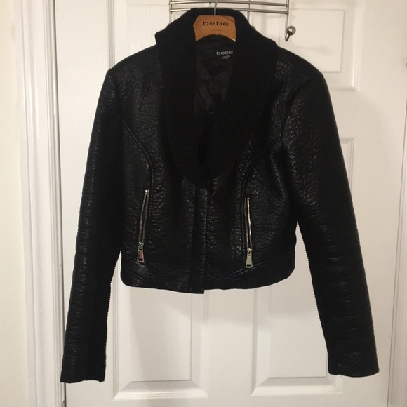Bebe Pleather Jacket - Picture 1 of 5